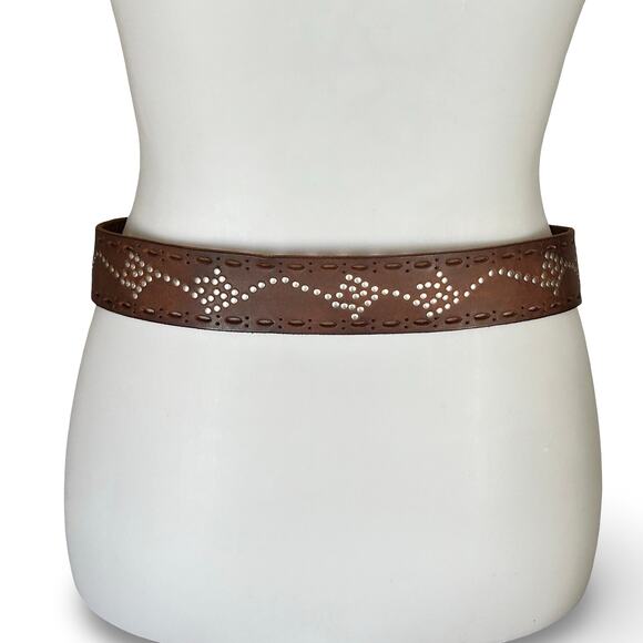 Vintage Gap Genuine Leather Studded Belt - Size M main image 6